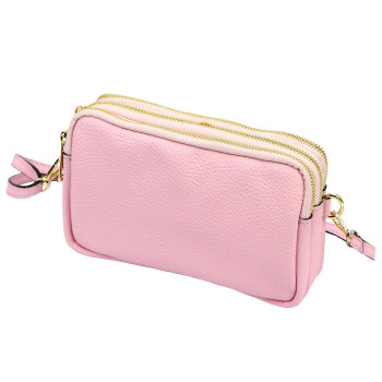 Kožená kabelka Luka ružová KZ2261112