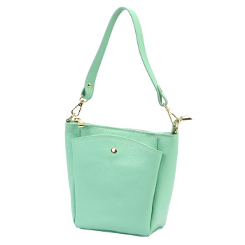 Kožená kabelka Luka zelená KZ2260912