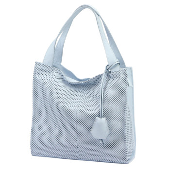 Kožená kabelka Luka modrá KZ2261310