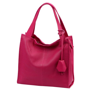 Kožená kabelka Luka fuchsiová KZ2261317