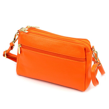 Kožená kabelka Luka oranžová KZ2261194