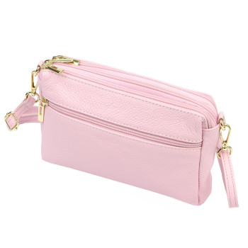 Kožená kabelka Luka ružová KZ2261199