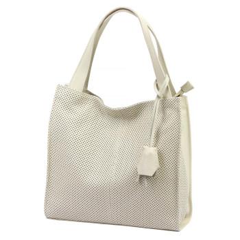 Kožená kabelka Luka béžová KZ2261313