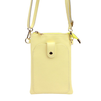Kožená kabelka Luka žltá KZ2260758