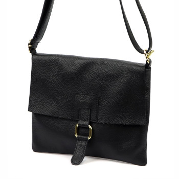 Kožená kabelka Luka čierna KZ2260877