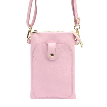 Kožená kabelka Luka ružová KZ2261239