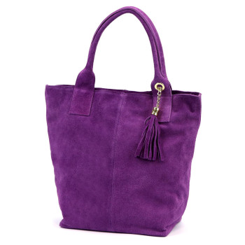 Kožená kabelka Luka fialová KZ2261280