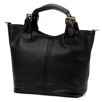 Kožená kabelka Luka čierna KZ2261382