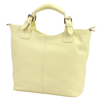 Kožená kabelka Luka žltá KZ2261436