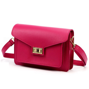 Kožená kabelka Luka fuchsiová KZ2261482