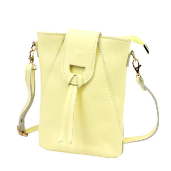 Kožená kabelka Luka žltá KZ2261495