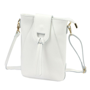 Kožená kabelka Luka biela KZ2261500