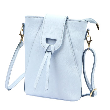 Kožená kabelka Luka modrá KZ2261501