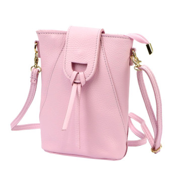 Kožená kabelka Luka ružová KZ2261502