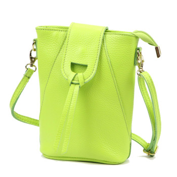 Kožená kabelka Luka zelená KZ2261503