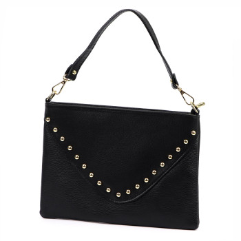 Kožená kabelka Luka čierna KZ2261373