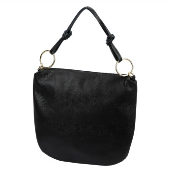 Kožená kabelka Luka čierna KZ2261374