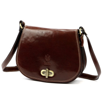 Kožená kabelka Florence hnedá KZ2261443