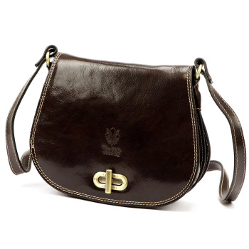 Kožená kabelka Florence hnedá KZ2261444