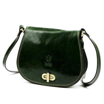 Kožená kabelka Florence zelená KZ2261633