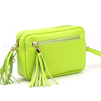 Kožená kabelka Luka zelená KZ2261519