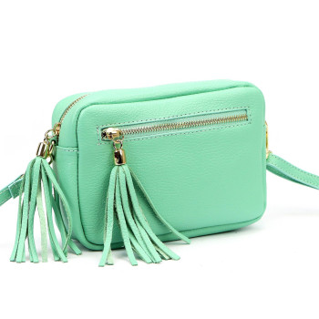 Kožená kabelka Luka zelená KZ2261523