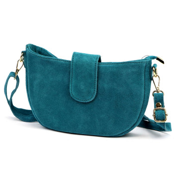 Kožená kabelka Luka tyrkysová KZ2261535