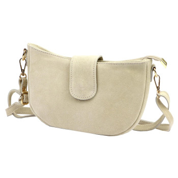 Kožená kabelka Luka béžová KZ2261536