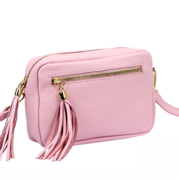 Kožená kabelka Luka ružová KZ2261515