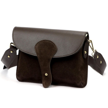 Kožená kabelka Luka hnedá KZ2261676