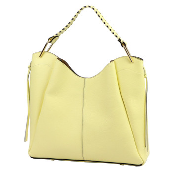 Kožená kabelka Luka žltá KZ2261698