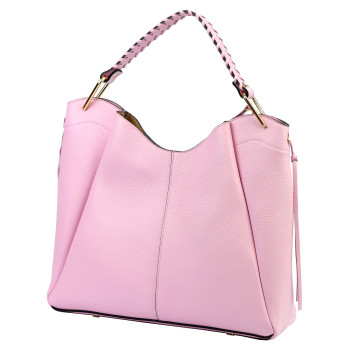 Kožená kabelka Luka ružová KZ2261700