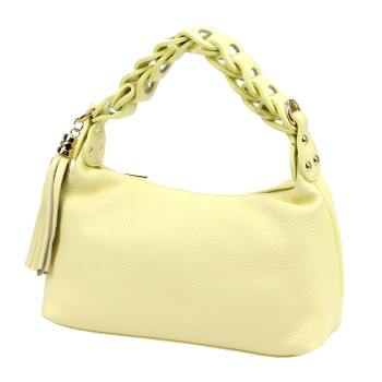 Kožená kabelka Luka žltá KZ2261637