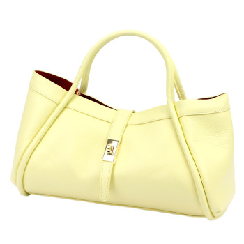 Kožená kabelka Camilla žltá KZ2261661