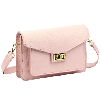 Kožená kabelka Luka ružová KZ2261481