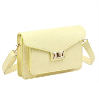 Kožená kabelka Luka žltá KZ2261480