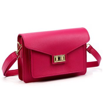 Kožená kabelka Luka fuchsiová KZ2261482