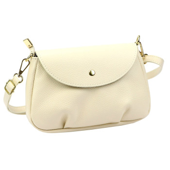 Kožená kabelka Luka smotanovo béžová KZ2261703