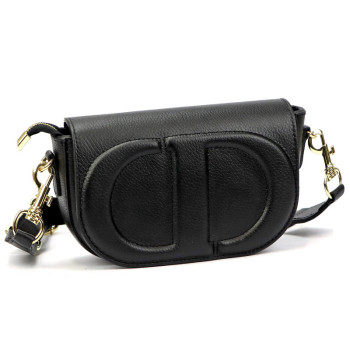 Kožená kabelka Luka čierna KZ2261439