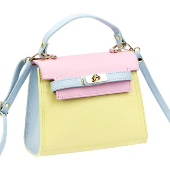 Kožená kabelka Luka žltá KZ2260770