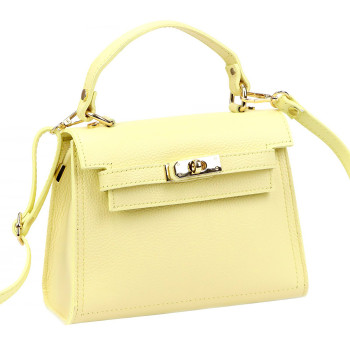 Kožená kabelka Luka žltá KZ2260769