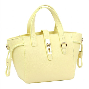Kožená kabelka Luka žltá KZ2261069
