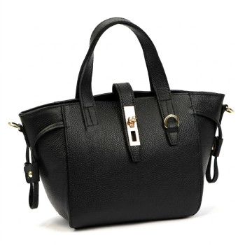 Kožená kabelka Luka čierna KZ2260989