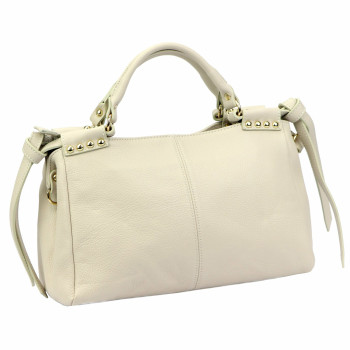 Kožená kabelka Camilla béžová KZ2261063