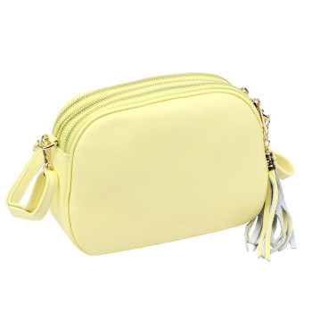 Kožená kabelka Luka žltá KZ2261649