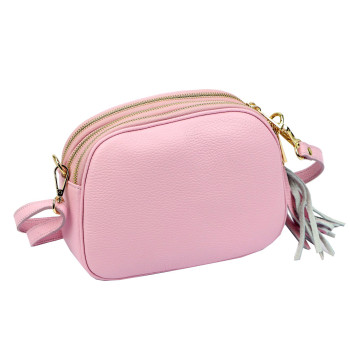 Kožená kabelka Luka ružová KZ2261647