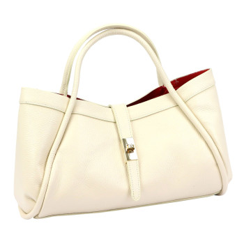 Kožená kabelka Camilla śmietankowy KZ2261662