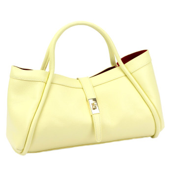 Kožená kabelka Camilla žltá KZ2261661