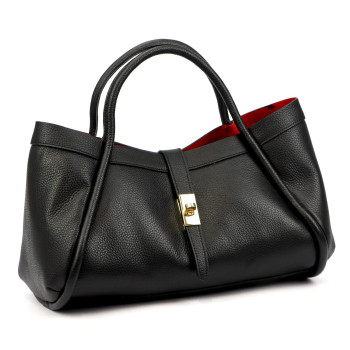 Kožená kabelka Camilla čierna KZ2261379