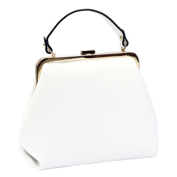 Kožená kabelka Luka biela KZ53310